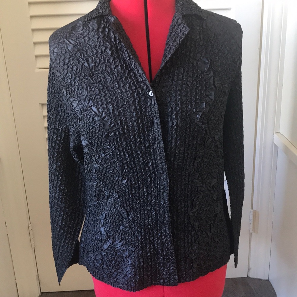 Beautiful black ladies blouse large by Elegancia